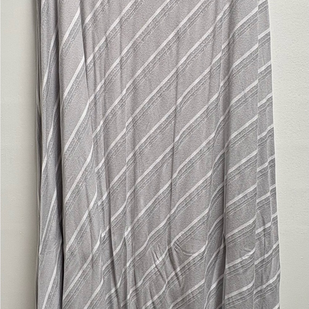 Chico's Gray Pleated Maxi Skirt Resort Wear